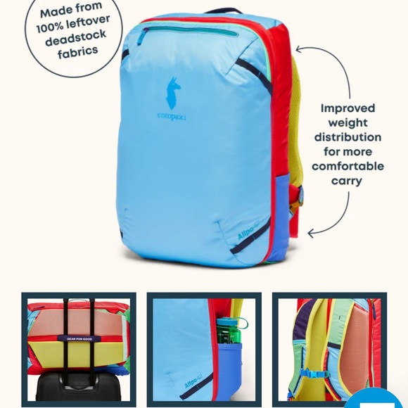 Cotopaxi Allpa 42L Travel Pack - Del Dia. Dark green, and multicolored. NWOT - Picture 7 of 10